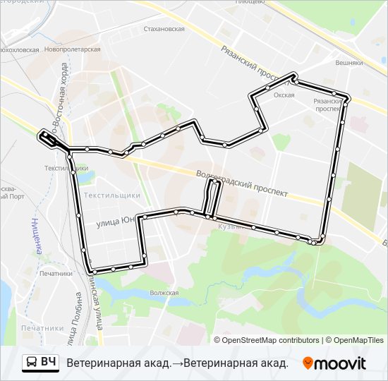 ВЧ Bus Line Map