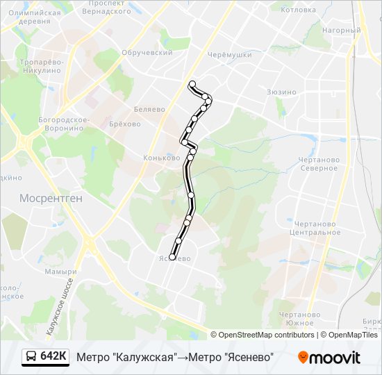 642К bus Line Map