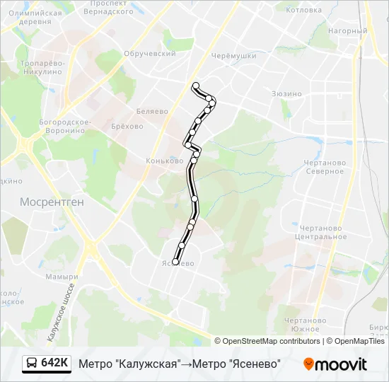 642К Bus Line Map