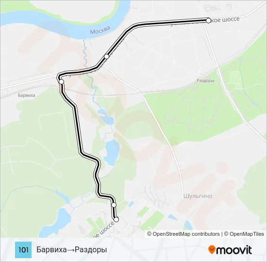 101 Bus Line Map
