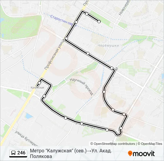 246 Bus Line Map