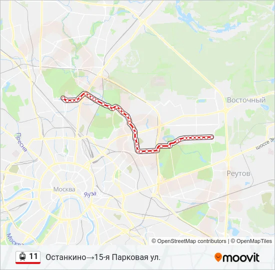 11 Light Rail Line Map