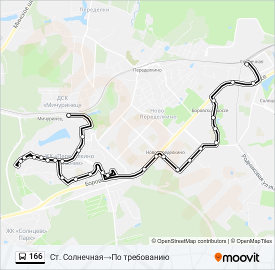 166 маршрутка брянск схема движения