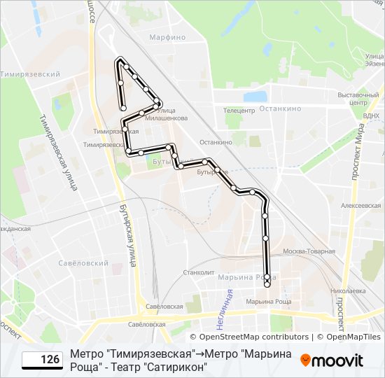 Маршрут 126к. 126 Маршрут. Метро Марьина роща театр Сатирикон выход.