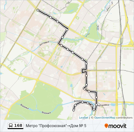 Автобус 168 маршрут остановки и расписание