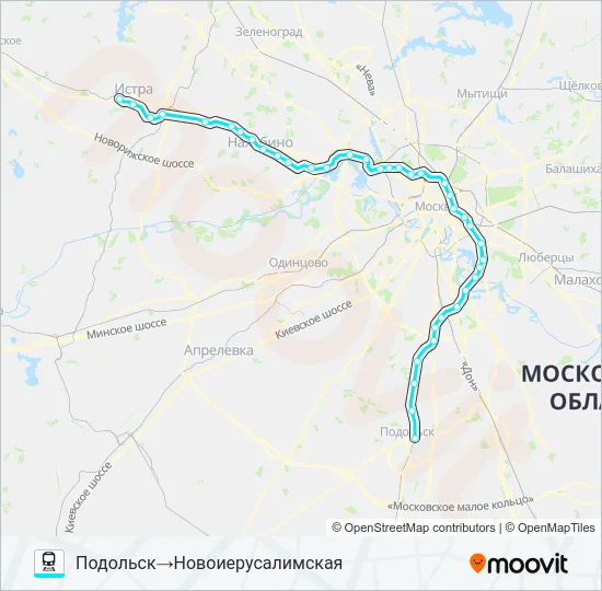 РИЖСКОЕ НАПРАВЛЕНИЕ Train Line Map