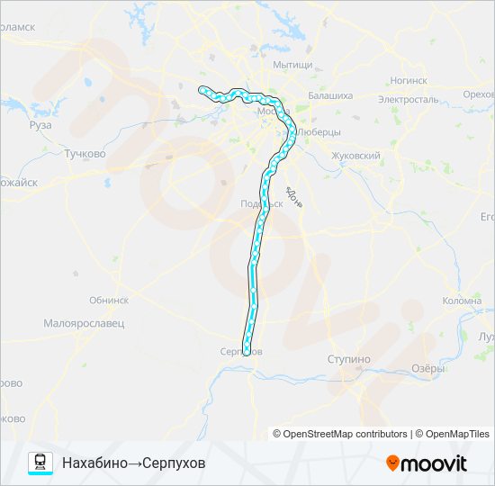 РИЖСКОЕ НАПРАВЛЕНИЕ Train Line Map