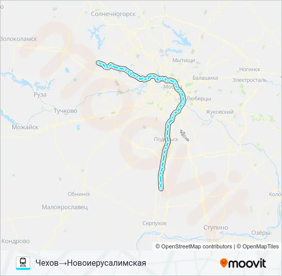 РИЖСКОЕ НАПРАВЛЕНИЕ Train Line Map