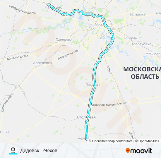 Поезд РИЖСКОЕ НАПРАВЛЕНИЕ: карта маршрута