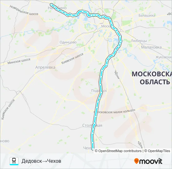 РИЖСКОЕ НАПРАВЛЕНИЕ Train Line Map