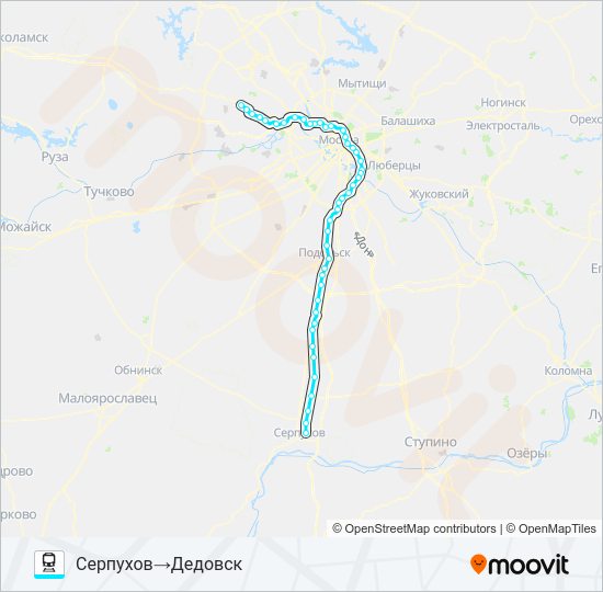 РИЖСКОЕ НАПРАВЛЕНИЕ Train Line Map