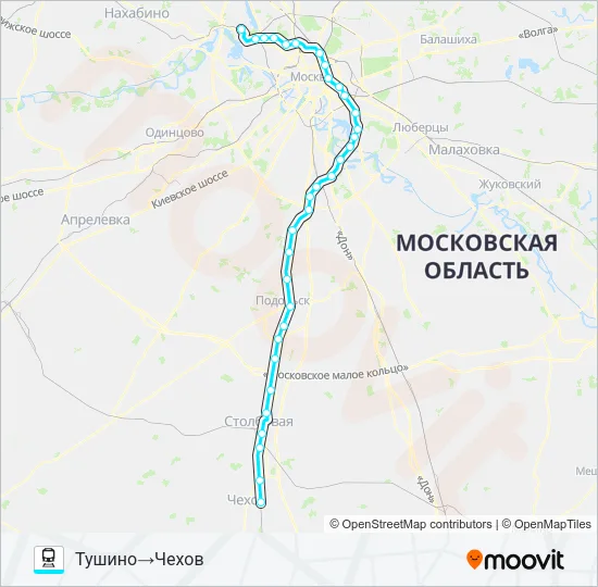 РИЖСКОЕ НАПРАВЛЕНИЕ Train Line Map