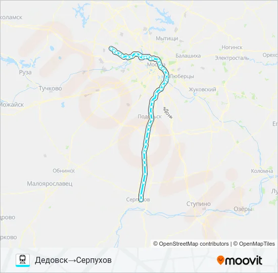 РИЖСКОЕ НАПРАВЛЕНИЕ Train Line Map