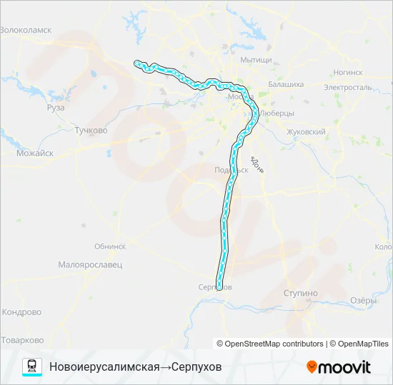 РИЖСКОЕ НАПРАВЛЕНИЕ Train Line Map