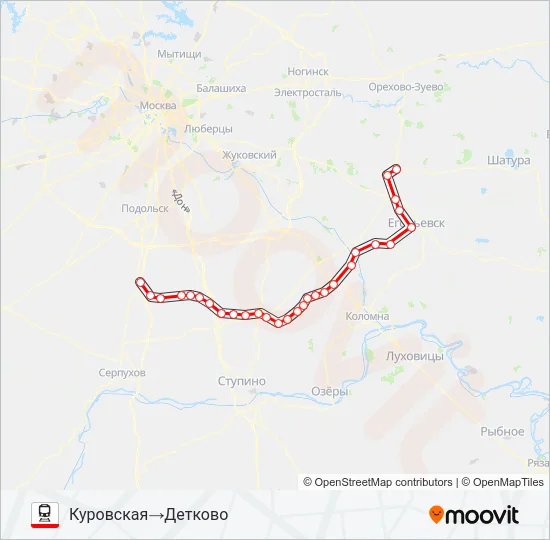 КОЛЬЦЕВОЕ НАПРАВЛЕНИЕ Train Line Map