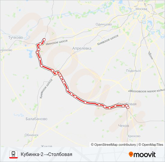 КОЛЬЦЕВОЕ НАПРАВЛЕНИЕ Train Line Map