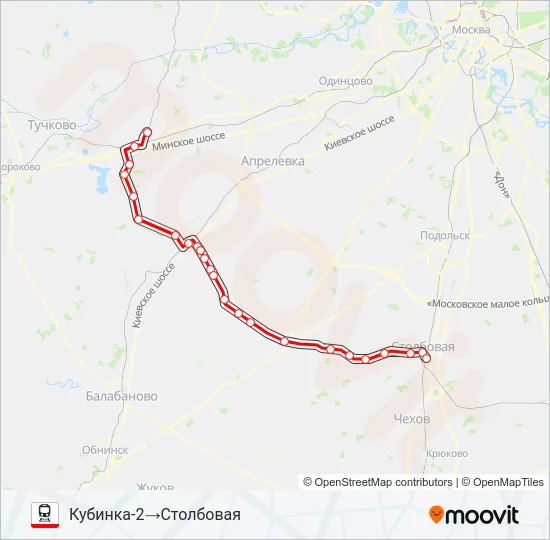 КОЛЬЦЕВОЕ НАПРАВЛЕНИЕ Train Line Map