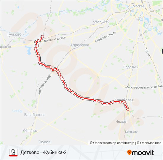 КОЛЬЦЕВОЕ НАПРАВЛЕНИЕ Train Line Map
