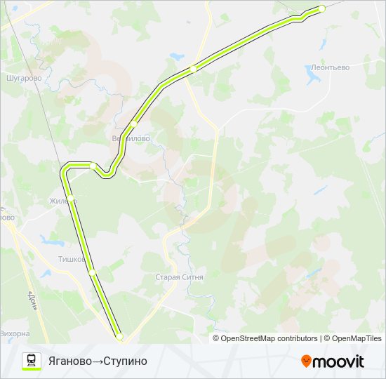 ПАВЕЛЕЦКОЕ НАПРАВЛЕНИЕ Train Line Map