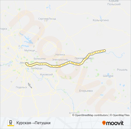 Электричка глубоково орехово. Маршрут Курский Петушки. Москва Петушки маршрут на карте