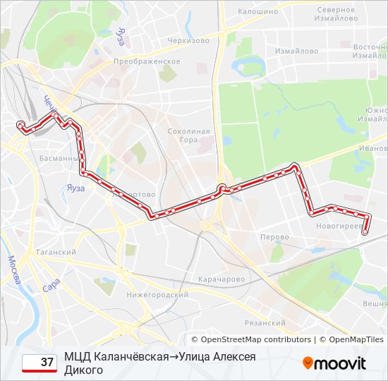 Подольск маршрут 36к схема