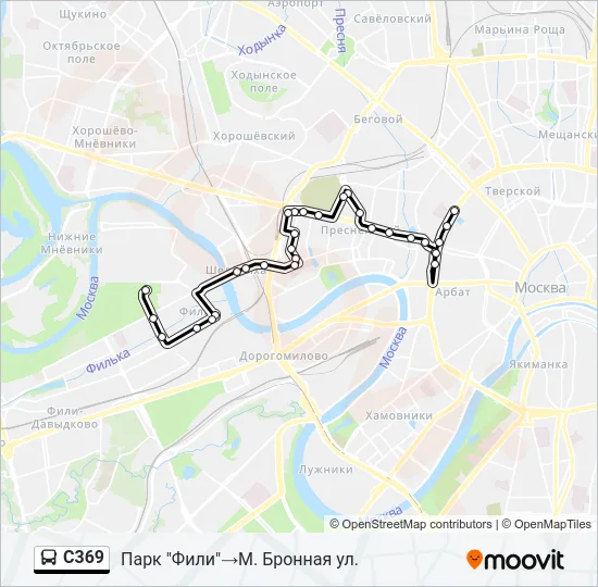 С369 Bus Line Map