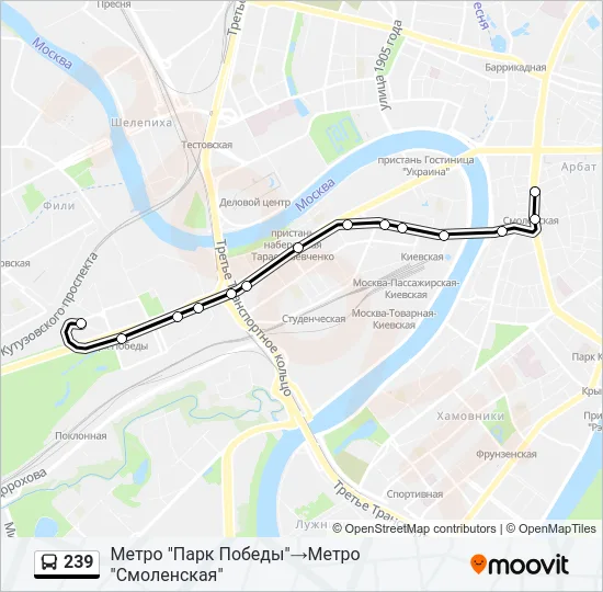 239 Bus Line Map