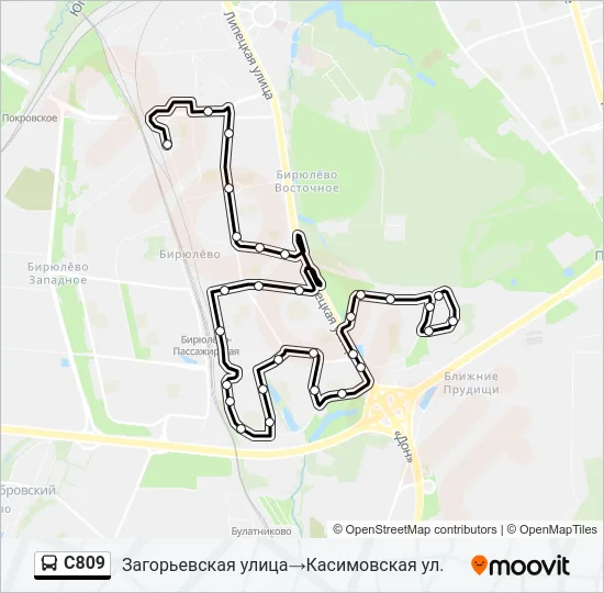 С809 Bus Line Map
