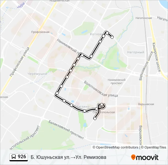 926 Bus Line Map