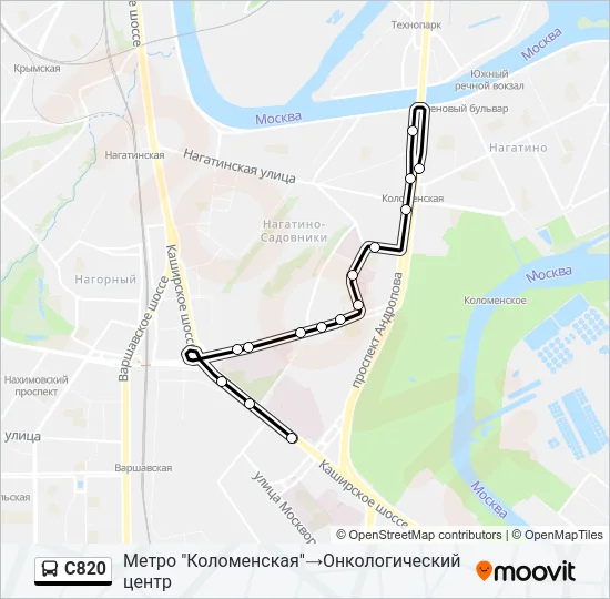 С820 Bus Line Map