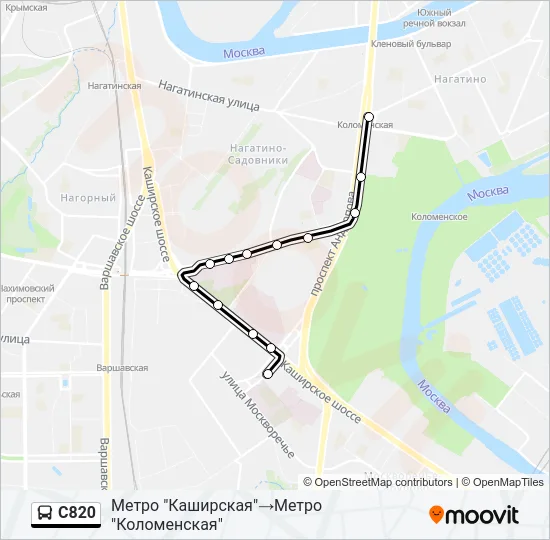 С820 Bus Line Map
