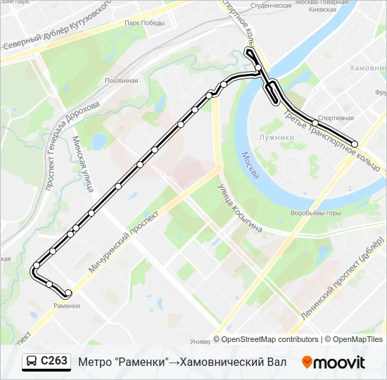 С263 Bus Line Map