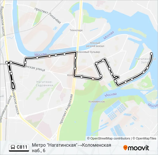 С811 Bus Line Map