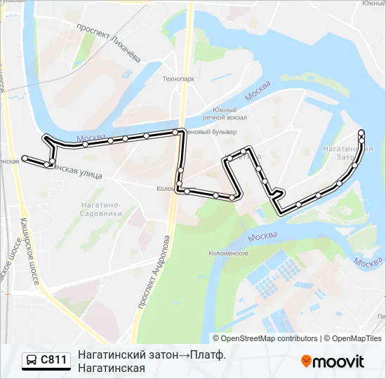 С811 Bus Line Map