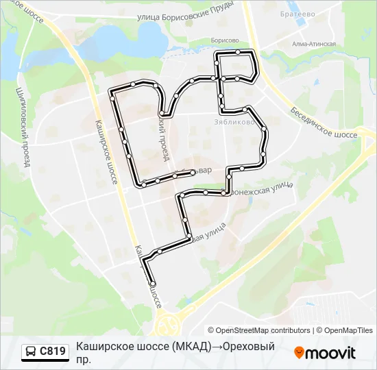 С819 Bus Line Map
