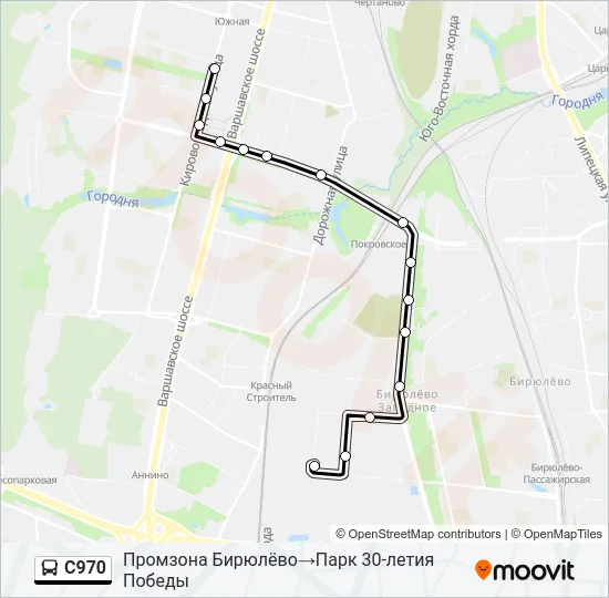 С970 Bus Line Map