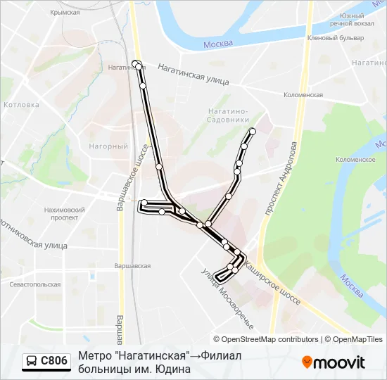 С806 Bus Line Map