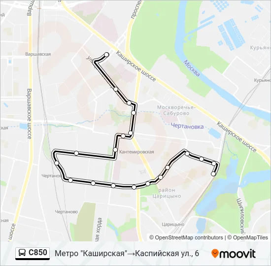 С850 Bus Line Map