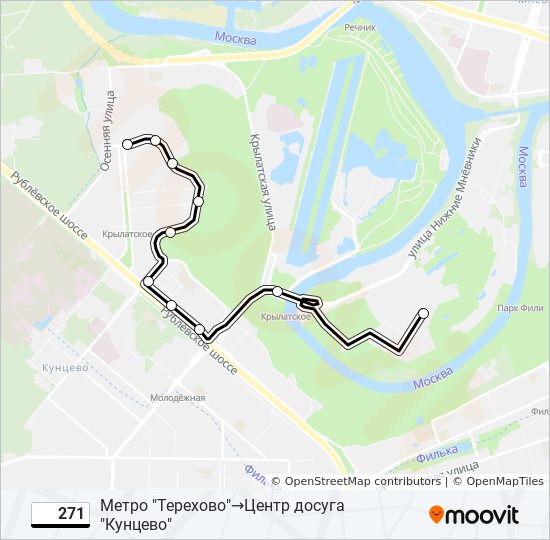 Карта метро терехово