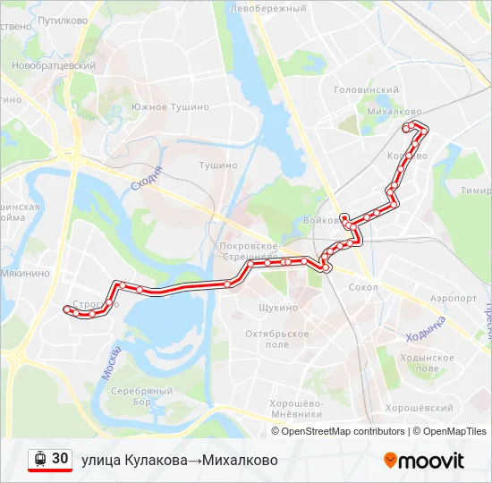 30 Light Rail Line Map