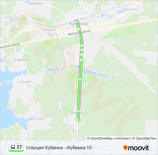 27 Bus Line Map