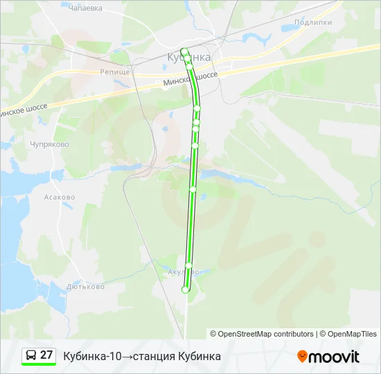 27 Bus Line Map