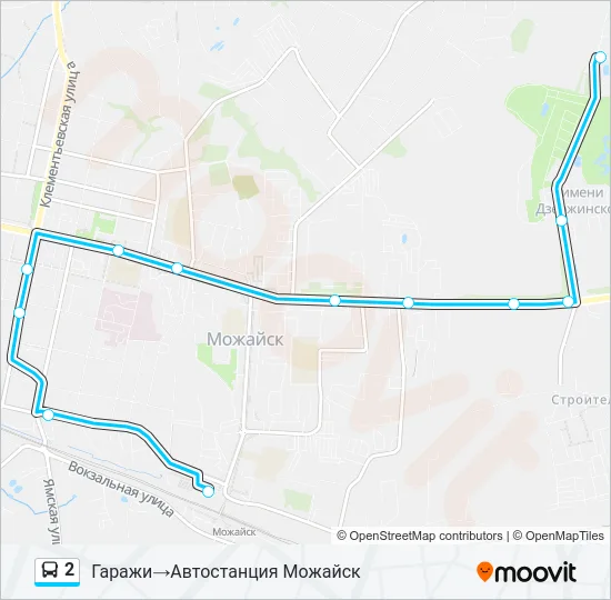 2 Bus Line Map