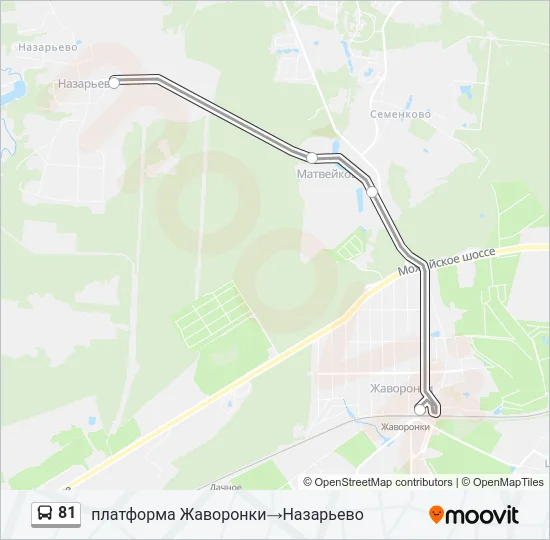 81 Bus Line Map
