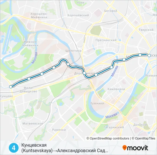 4 Metro Line Map