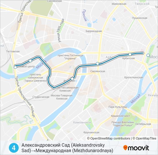 Метро 4: карта маршрута