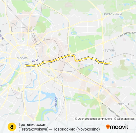 8 Metro Line Map
