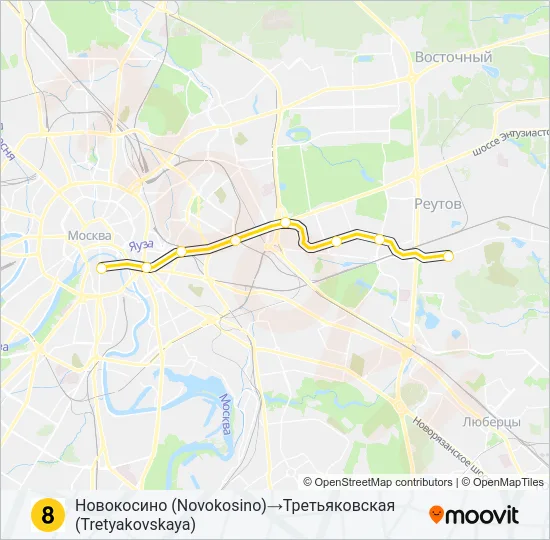 8 Metro Line Map