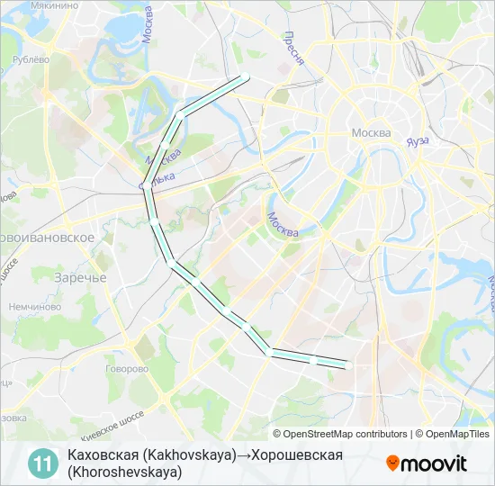 11 Metro Line Map