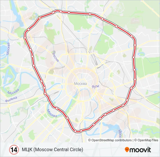 14 Metro Line Map